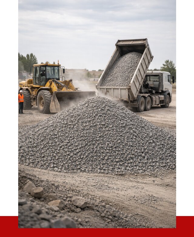 Купить щебень с доставкой в Лабинске от 2681 руб. | ПРОНЕРУДЛбк