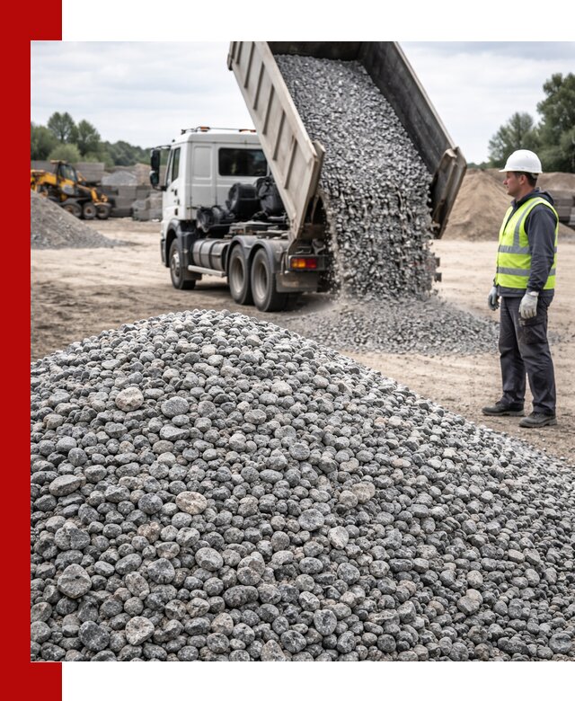 Доставка и продажа гранитного щебня фракции 5-20 в Лабинске