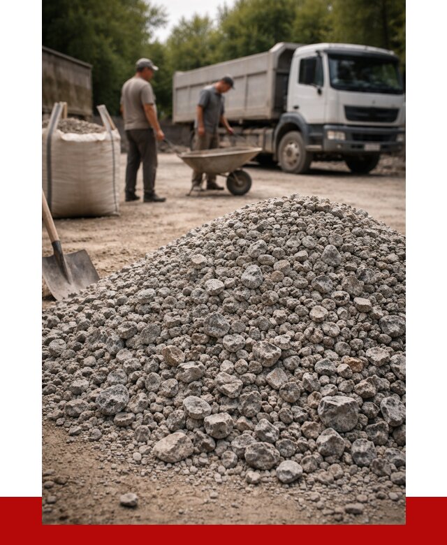 Гранитный щебень фракция 20-40 в Лабинске от 3432 руб. ПРОНЕРУДЛбк