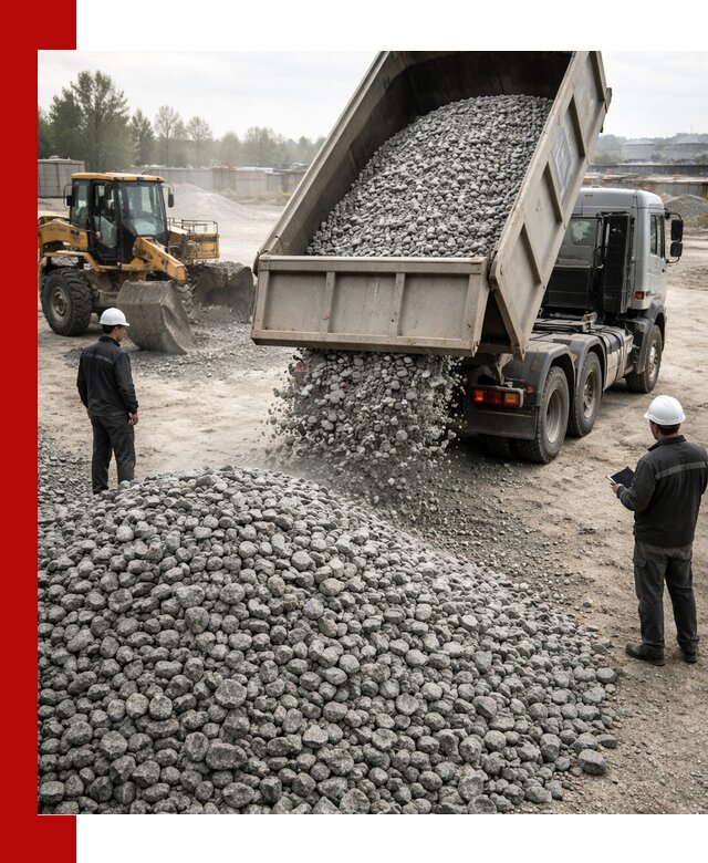 Доставка гранитного щебня фракции 20-40 в Лабинске
