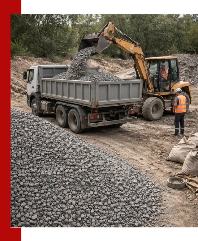 Доставка гравийного щебня в Лабинске оптом и в розницу