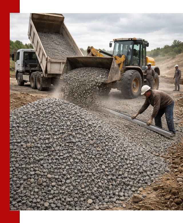 Гравийный щебень фракция 5-20 с доставкой в Лабинске