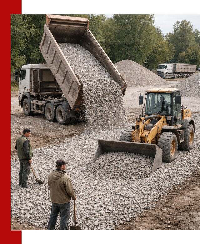 Купить гравийный щебень фракция 20-40 в Лабинске с доставкой