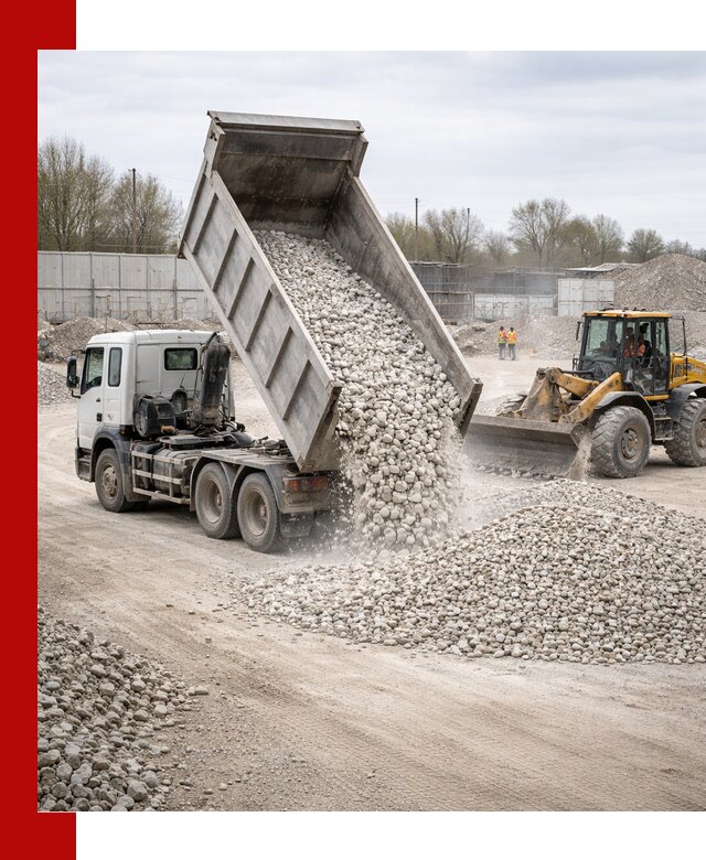 Доставка и продажа известнякового щебня в Лабинске
