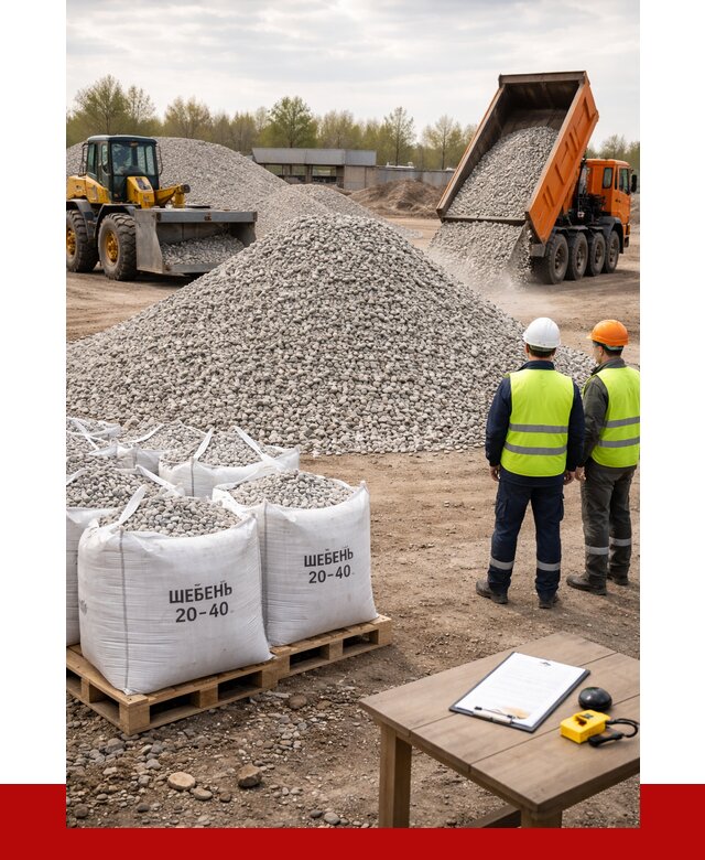 Известняковый щебень 20-40 в Лабинске от 2252 р. ПРОНЕРУДЛбк