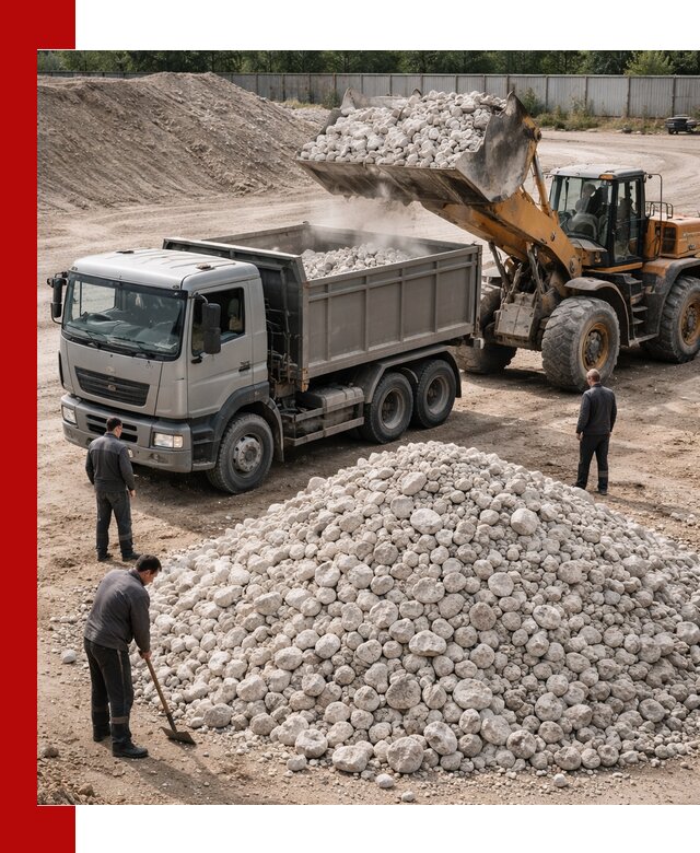 Известняковый щебень фракция 70–150 с доставкой в Лабинске