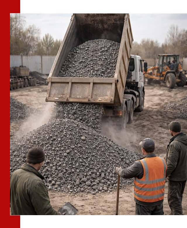 Доставка шлакового щебня в удобные сроки по выгодной цене в Лабинске
