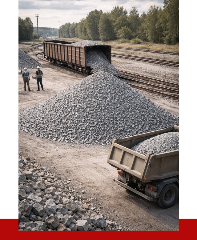 Железнодорожный щебень 20-60 в Лабинске от 1823 р. | ПРОНЕРУДЛбк