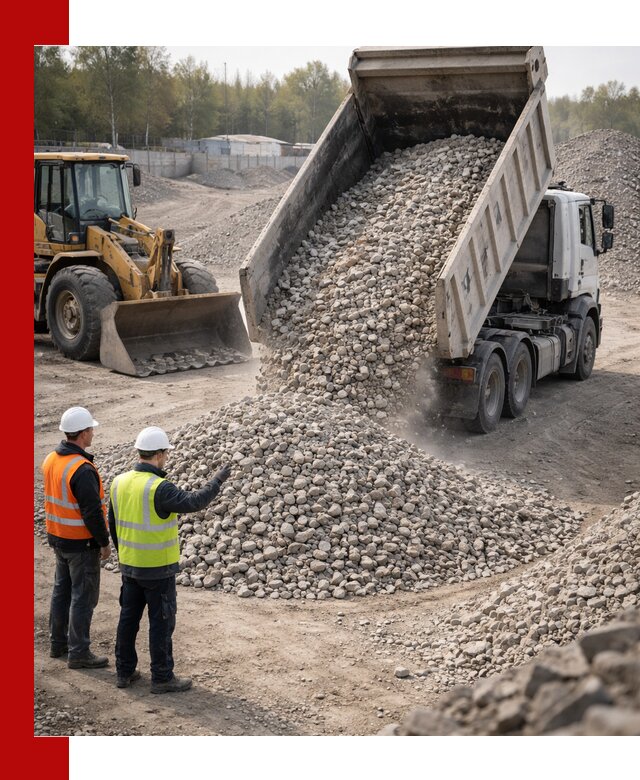 Вторичный щебень фракция 40–70 доставка в Лабинске