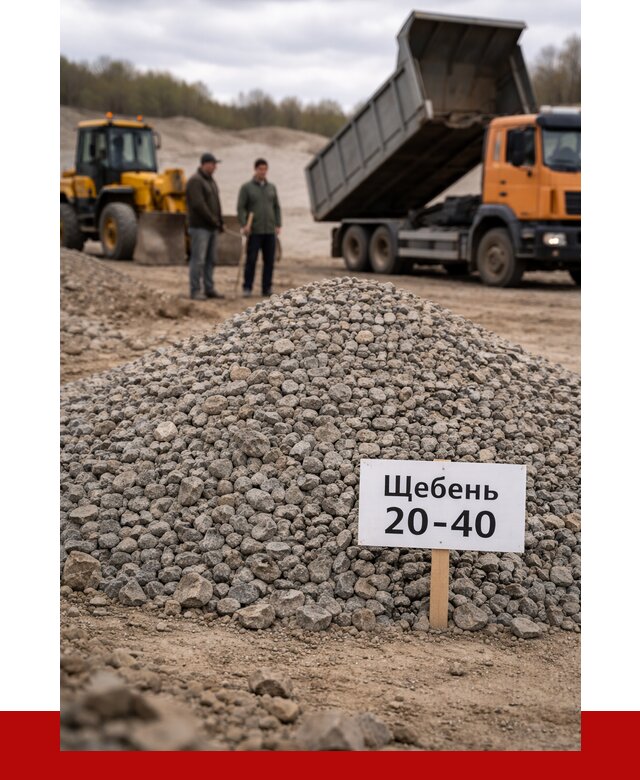 Бетонный щебень фракция 20-40 в Лабинске от 2627 р. | ПРОНЕРУДЛбк