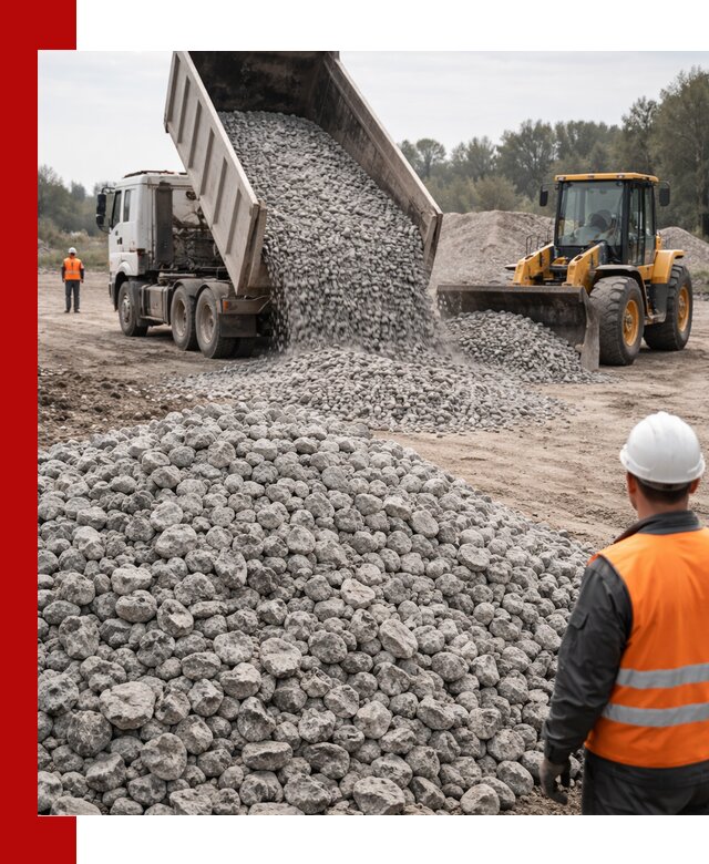 Доставка бетонного щебня фракции 20-40 в Лабинске