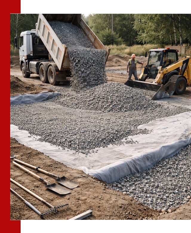 Щебень для фундамента с доставкой в Лабинске