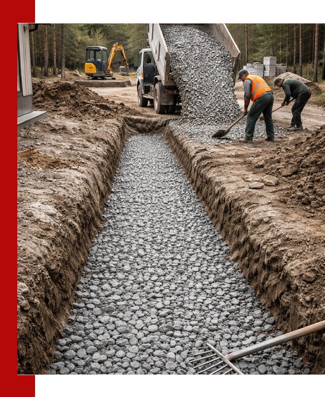 Щебень для дренажа с доставкой в Лабинске высокого качества