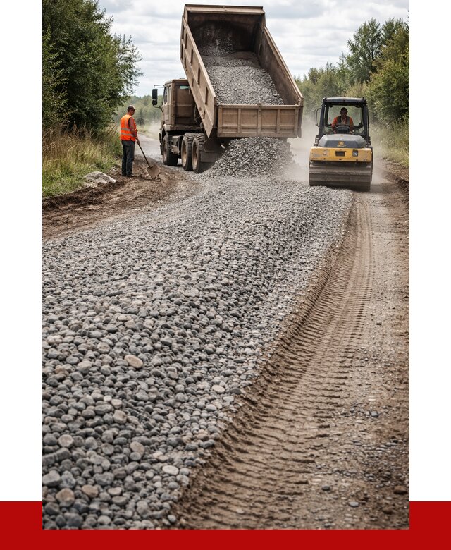 Щебень для отсыпки дороги в Лабинске от 2895 р. ПРОНЕРУДЛбк