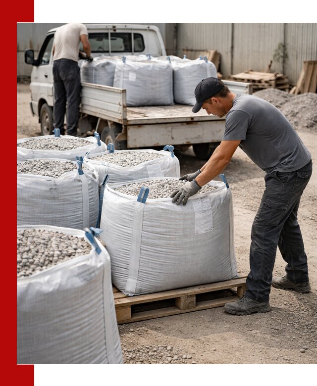 Доставка щебня в мешках по выгодным ценам в Лабинске
