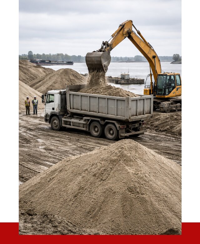 Купить речной песок навалом в Лабинске от 1930 р., ПРОНЕРУДЛбк