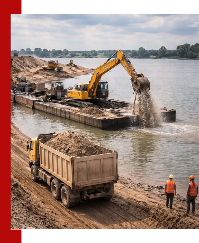 Намывной песок с доставкой в Лабинске оптом и в розницу