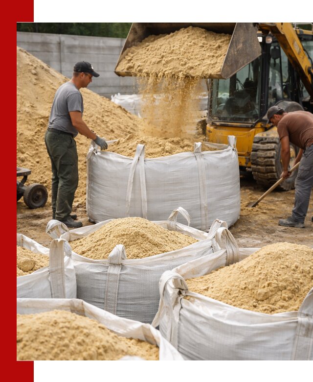 Поставка качественного песка для кладки в Лабинске