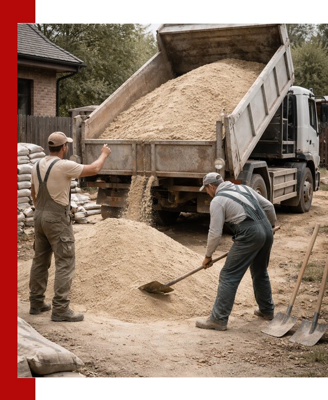 Песок для штукатурки с доставкой в Лабинске качественный и чистый