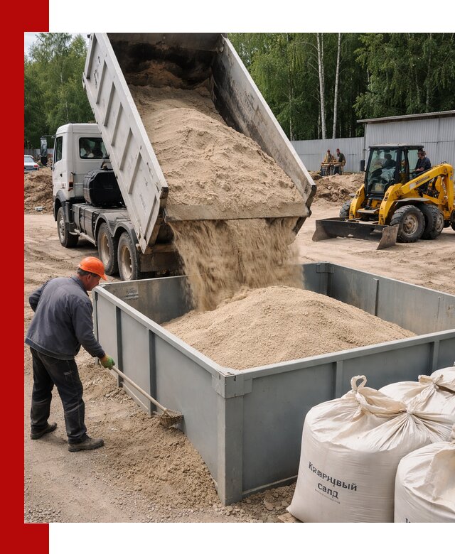 Кварцевый песок для фильтра в Лабинске — доставка и качество