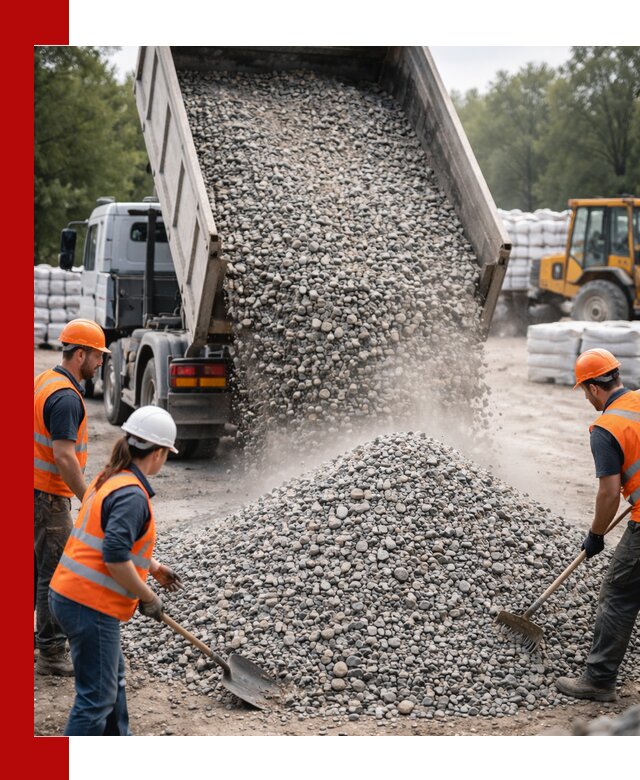 Доставка гравия и камня в Лабинске оптом и в розницу