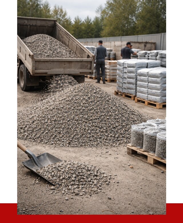 Гравий фракция 5-20 в Лабинске купить от 2467 р. ПРОНЕРУДЛбк