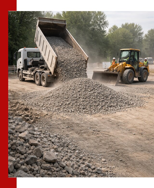 Гравий фракция 5–20 доставка в Лабинске оптом и в розницу