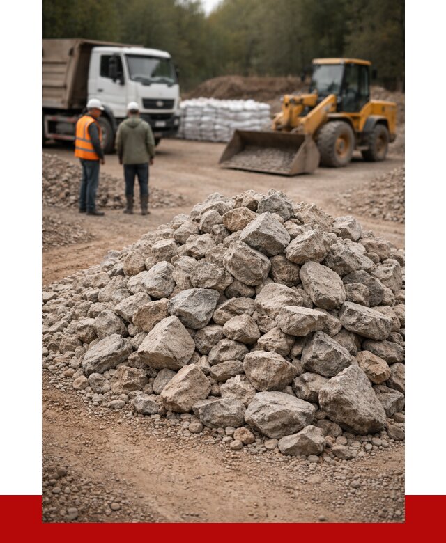 Купить бутовый камень с доставкой в Лабинске от 2467 р. | ПРОНЕРУДЛбк