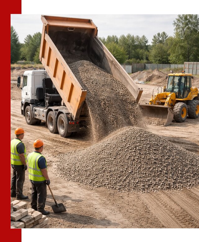 Доставка щебёночно-песчаной смеси ЩПС С7 в Лабинске