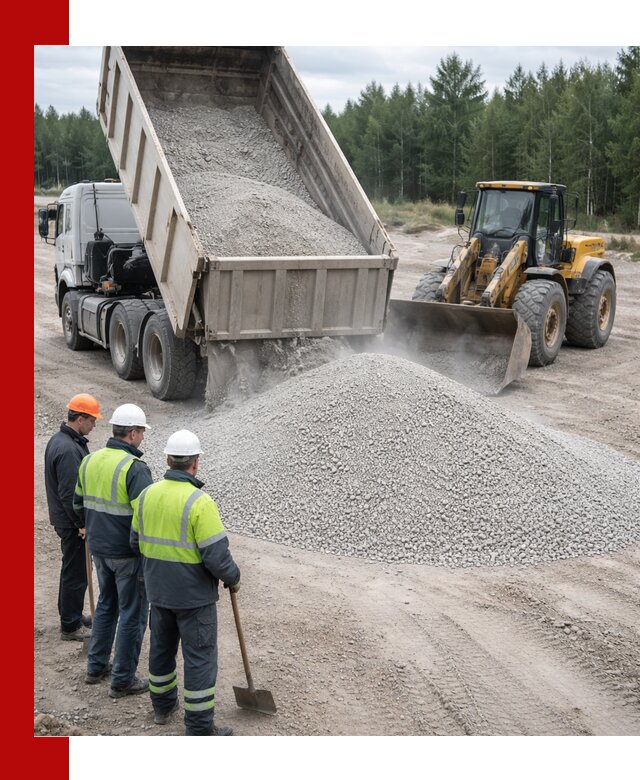 Известняковый отсев 0-5 доставка в Лабинске быстро и выгодно