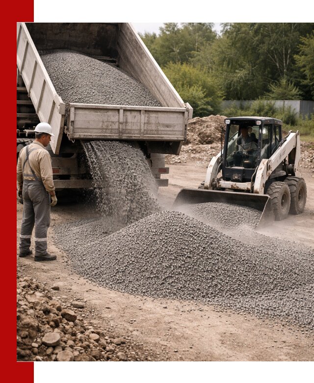 Доставка гравийного отсева 0-5 в Лабинске оптом и в розницу