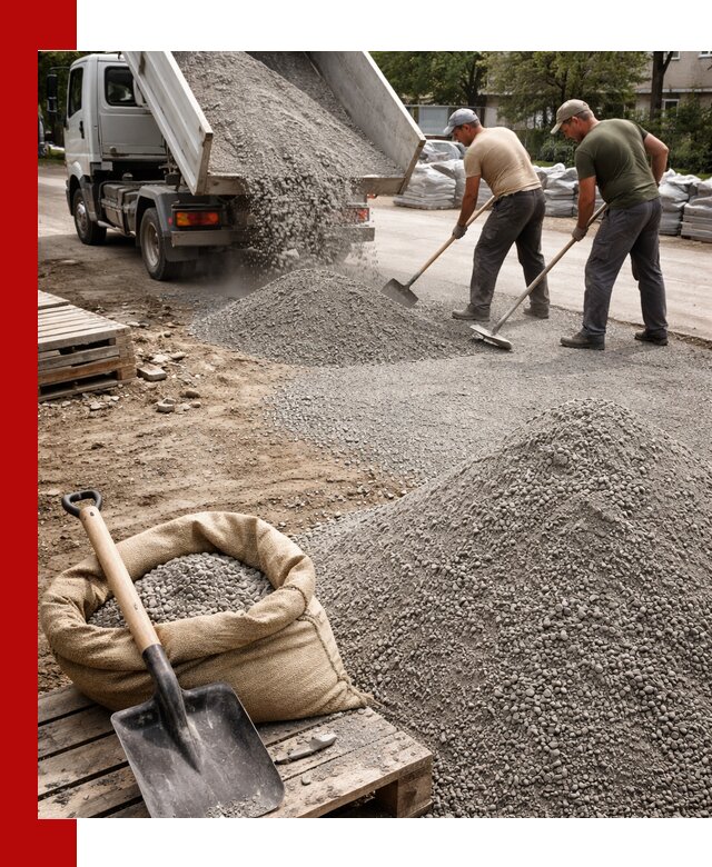 Отсев для тротуарной плитки в Лабинске — доставка и укладка