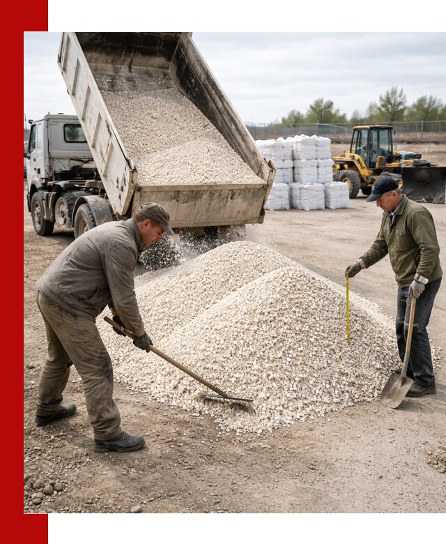 Мраморная крошка с доставкой и разгрузкой в Лабинске