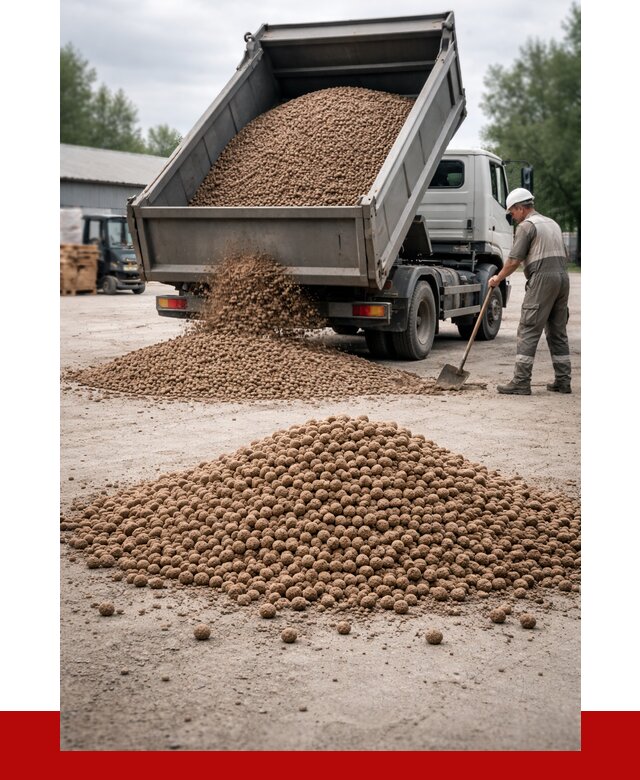 Керамзит с доставкой в Лабинске от 4504 р. за м3 | ПРОНЕРУДЛбк