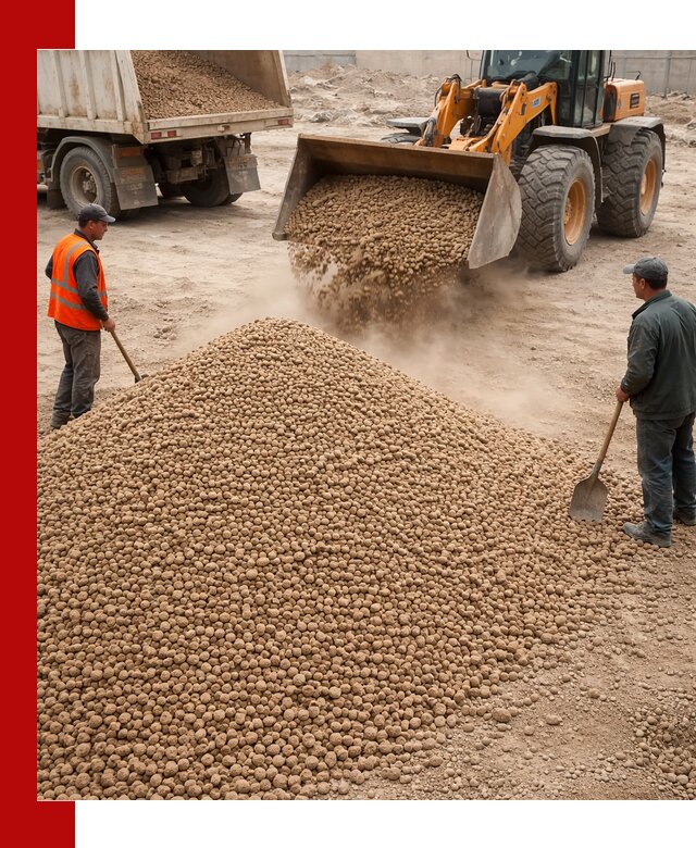 Керамзит фракция 10-20 с доставкой в Лабинске