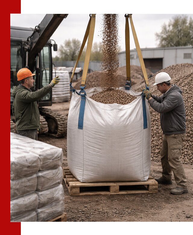 Керамзит в биг-бегах с доставкой в Лабинске