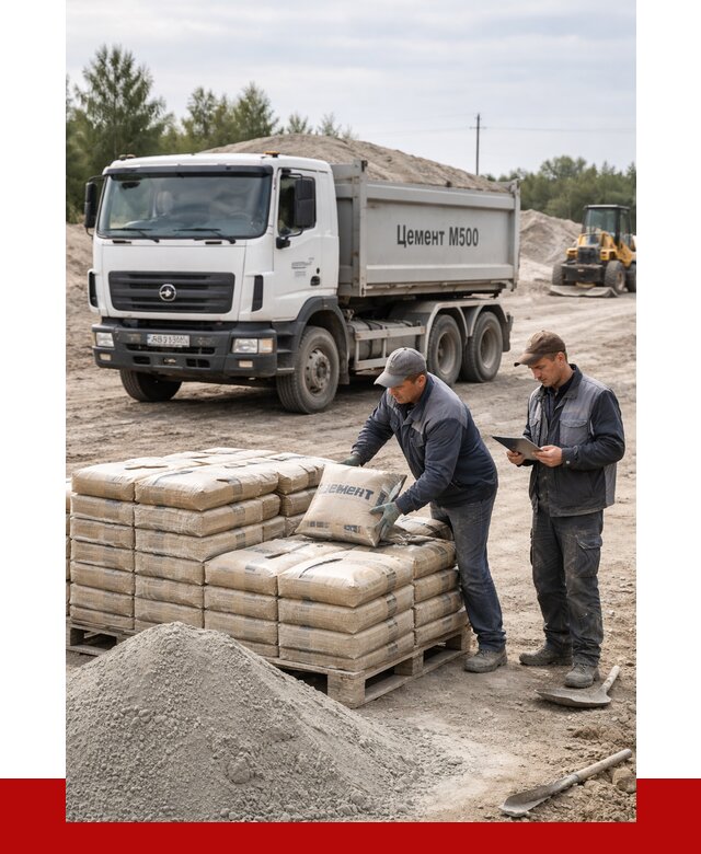 Купить цемент м500 с доставкой в Лабинске от 5576 р. | ПРОНЕРУДЛбк