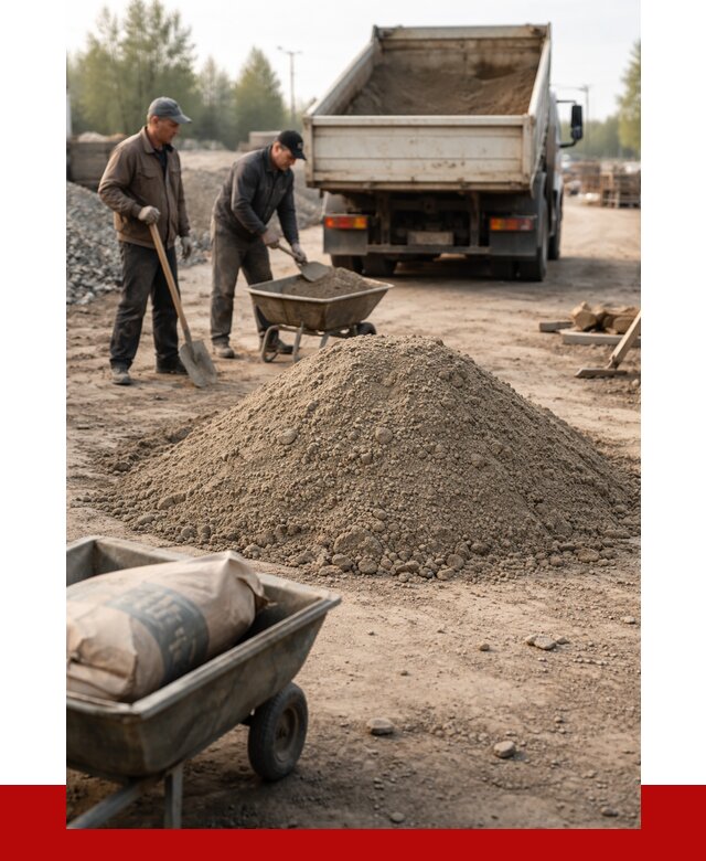 Цементно-песчаная смесь М150 в Лабинске от 5040 р. | ПРОНЕРУДЛбк