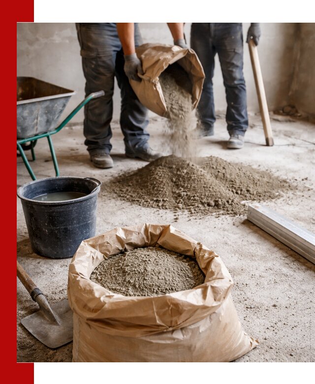 Доставка сухой смеси для стяжки в Лабинске