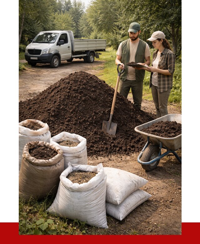 Купить грунт с доставкой в Лабинске от 4826 р. за м3 | ПРОНЕРУДЛбк