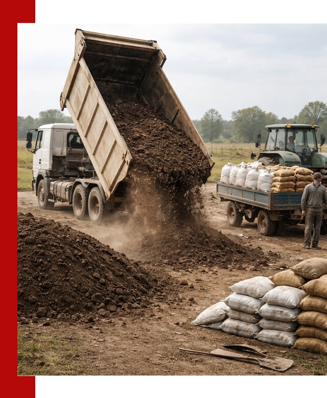 Доставка грунта и удобрений оптом в Лабинске для сельхоз и строительства