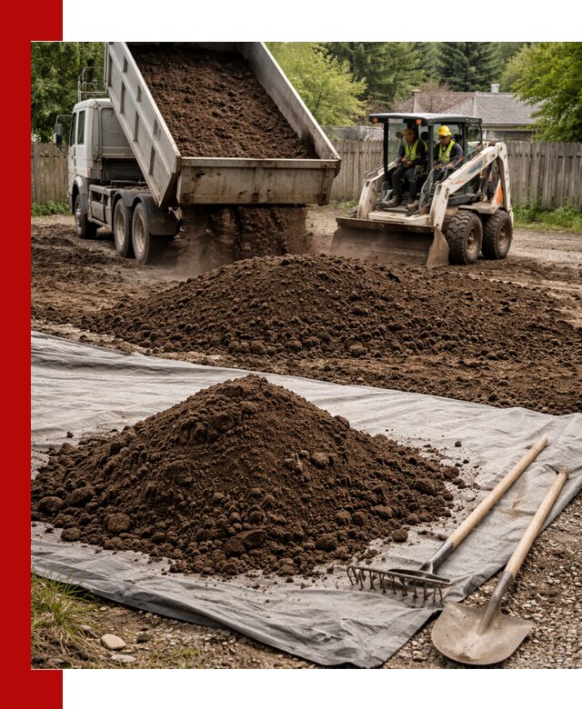 Грунт для отсыпки участка с доставкой в Лабинске