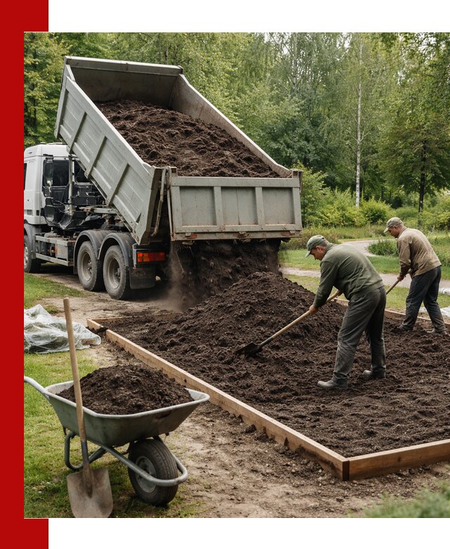 Доставка грунта для озеленения и благоустройства в Лабинске