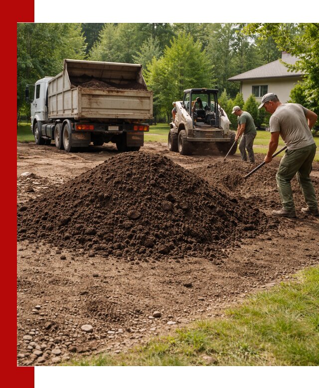 Доставка и укладка грунта для газона в Лабинске