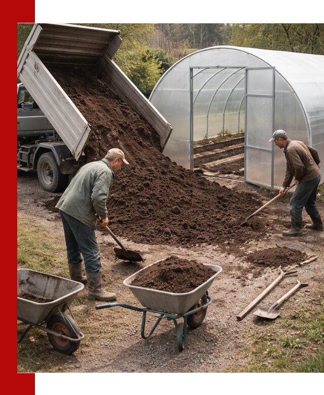 Грунт для теплицы с доставкой в Лабинске — плодородный субстрат под растения