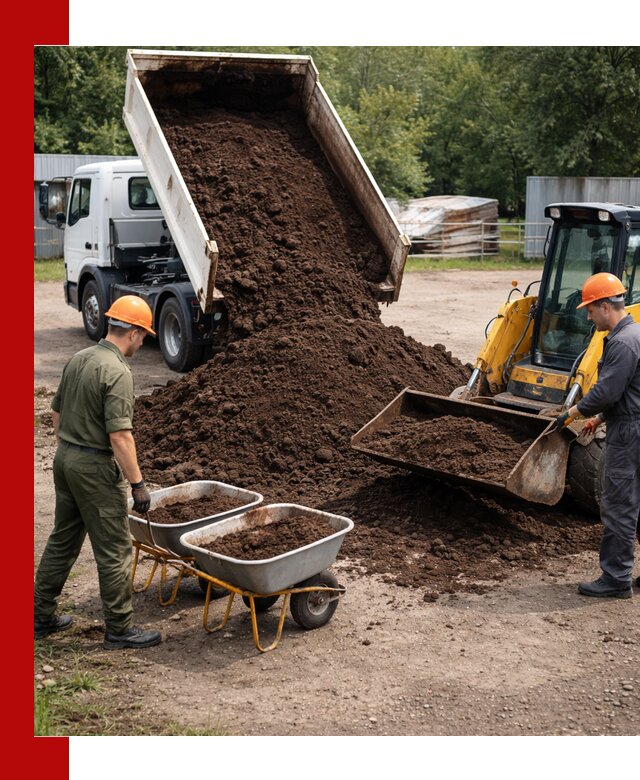 Доставка торфо-земляной смеси в Лабинске для огорода и ландшафта