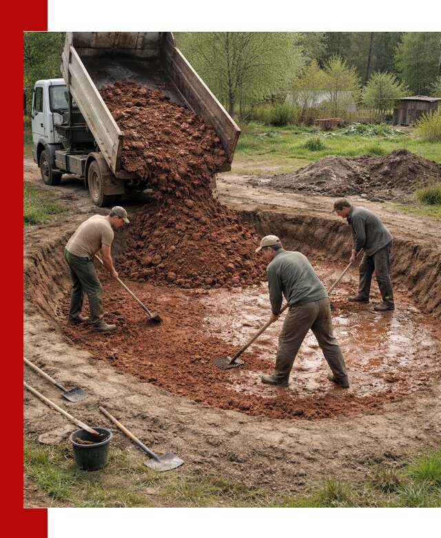 Купить качественную глину для пруда в Лабинске