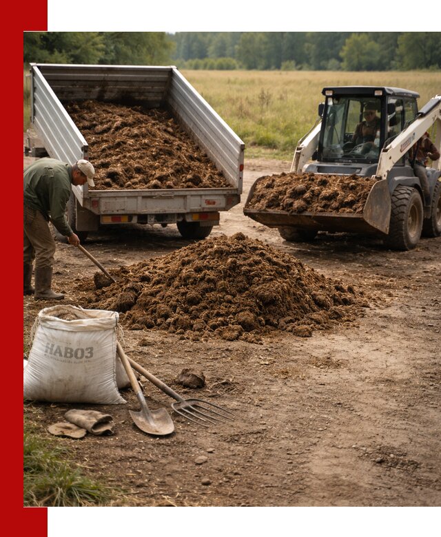 Доставка конского навоза в Лабинске с разгрузкой и доставкой на объект