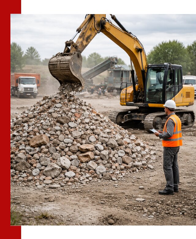 Доставка и вывоз строительного боя в Лабинске