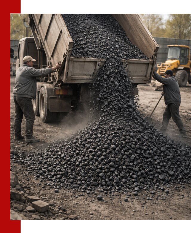 Доставка угля семечка самосвалами в Лабинске